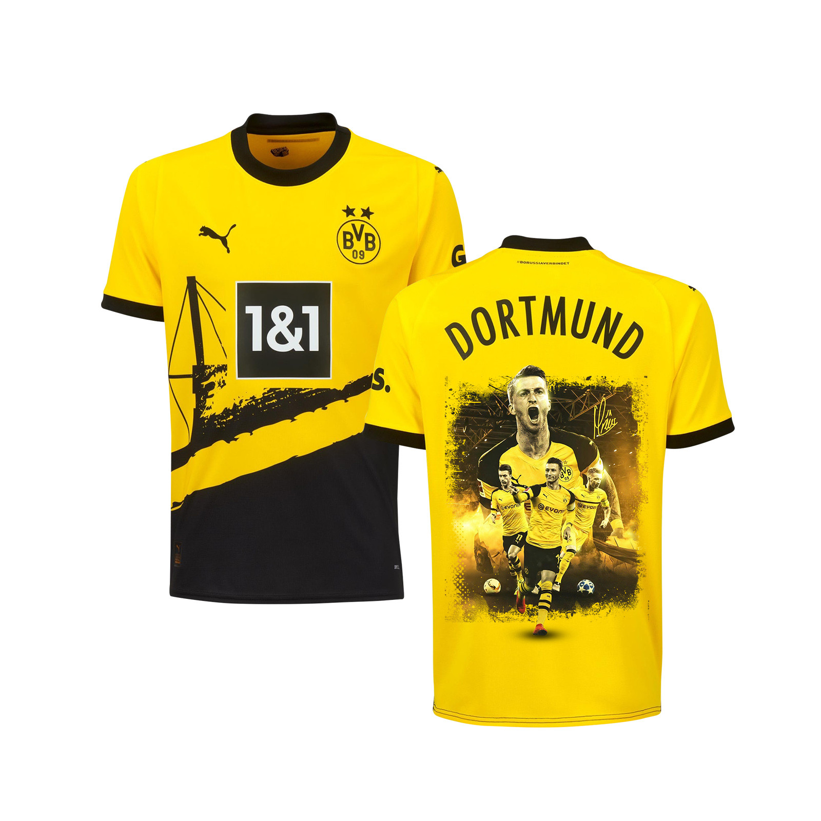 Marco Reus 11 Signed Thanks Borussia Dortmund 2023/24 Home Jersey Autographed – YOUTH, Yellow