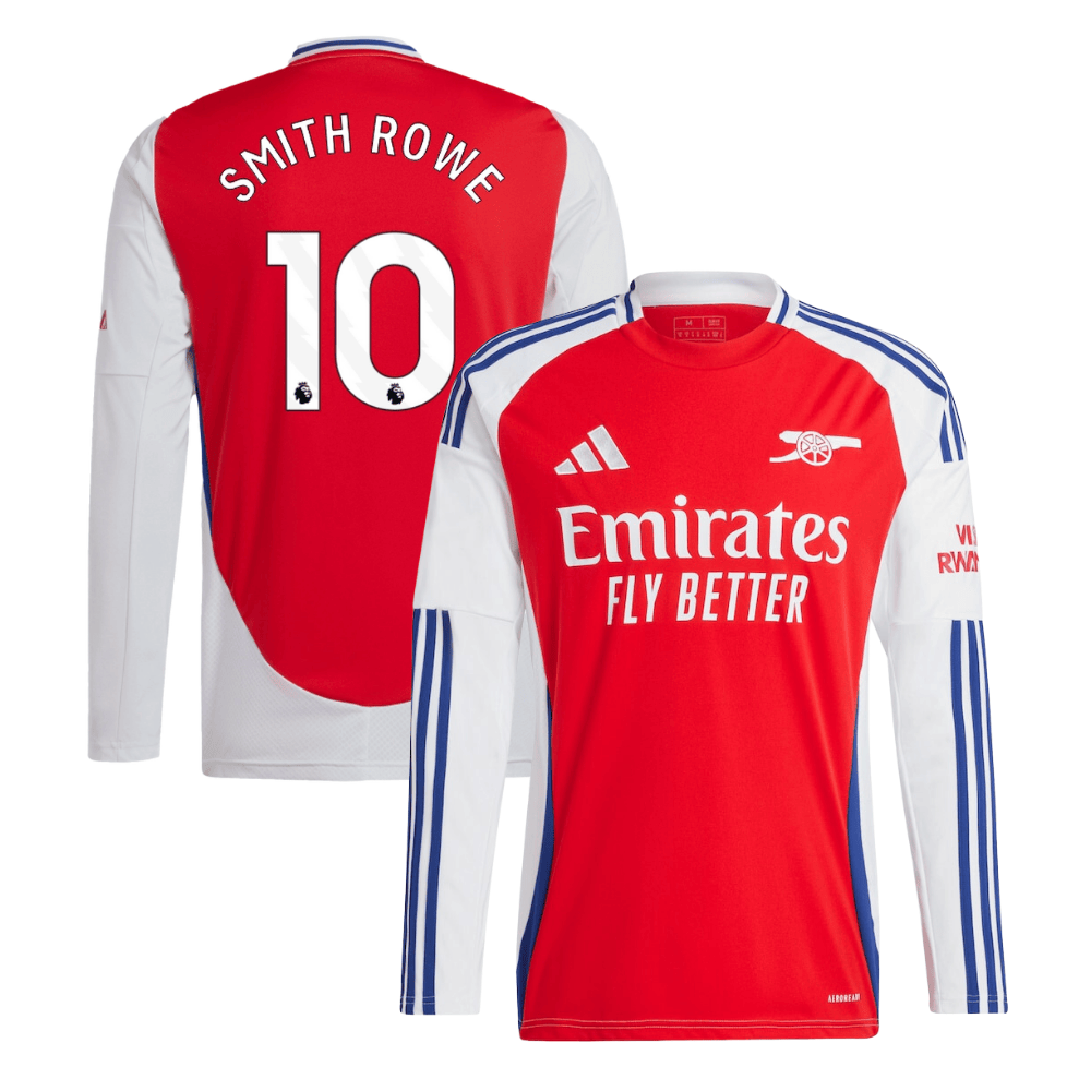 Emile Smith Rowe 10 Arsenal 2024/25 Home Long Sleeve Men Jersey – Red