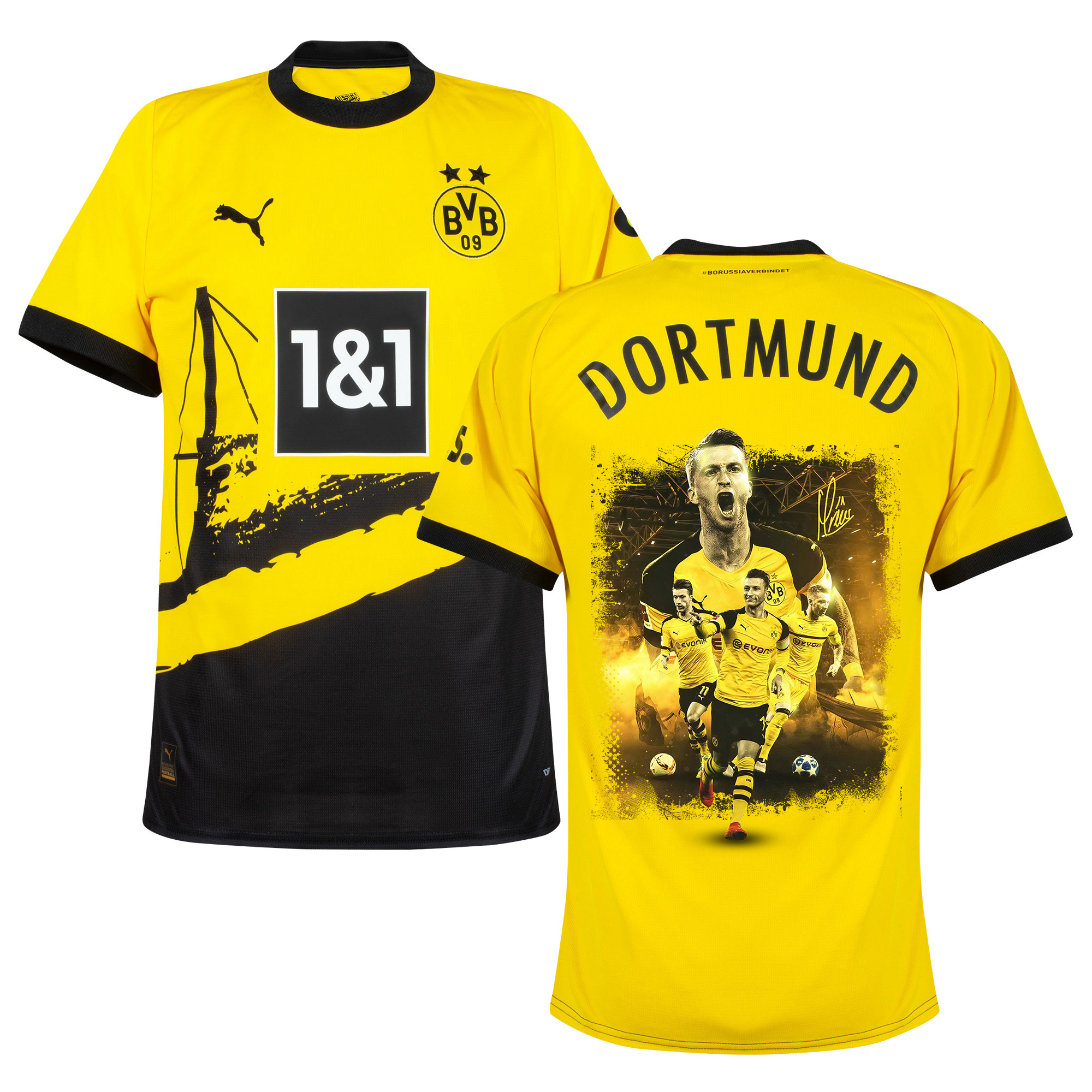 Marco Reus 11 Signed Thanks Borussia Dortmund 2023/24 Home Jersey Autographed – Men, Yellow