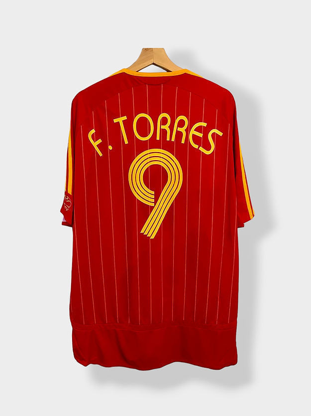 Fernando Torres 9 Spain 2006 Home Retro Jersey – Men Red