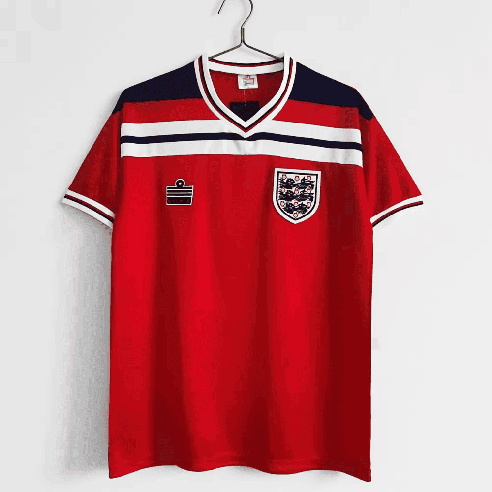 England 1982 Away Retro Jersey – Men Red