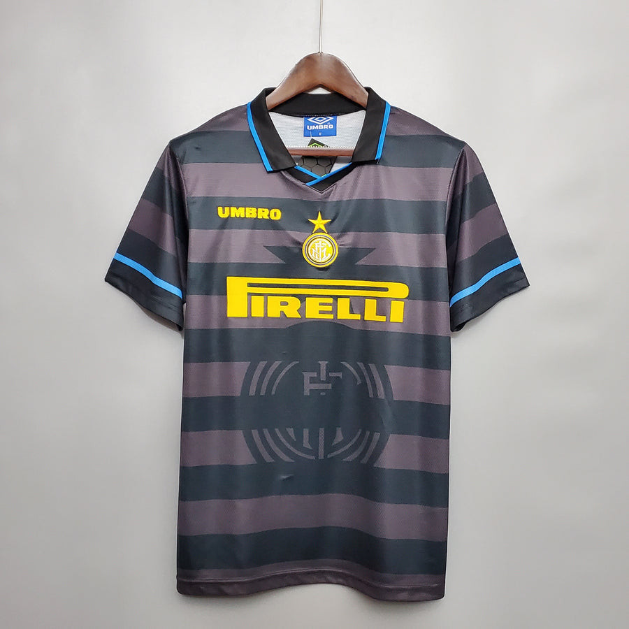 Inter Milan 1997/98 Third Retro Jersey – Men Black
