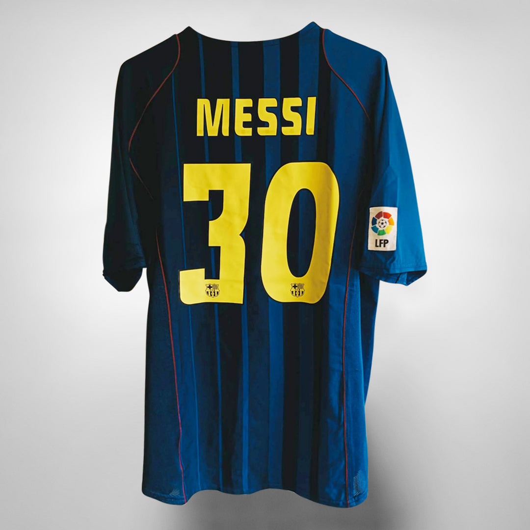 Lionel Messi 30 FC Barcelona 2004-2005 Away Retro Jersey – Men