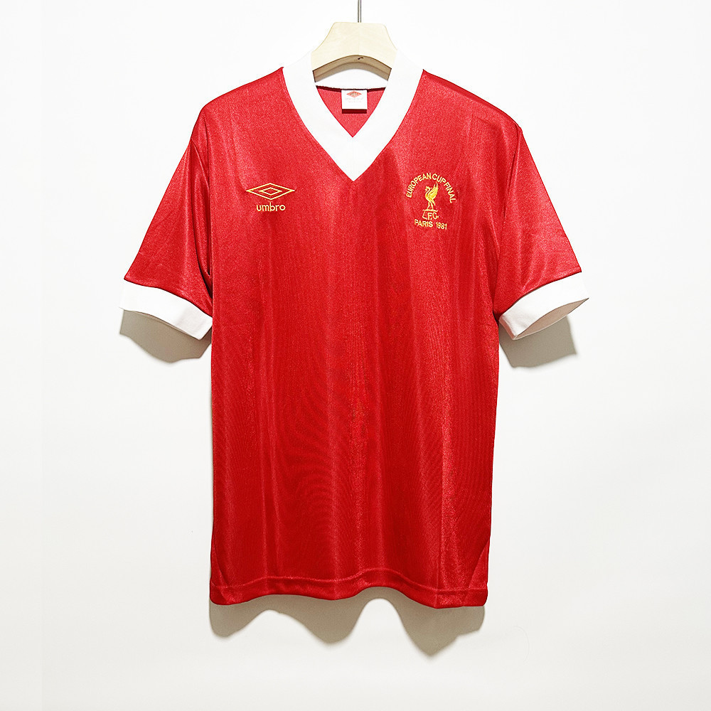 Liverpool Euro 1981 Final Retro Jersey – Men Red