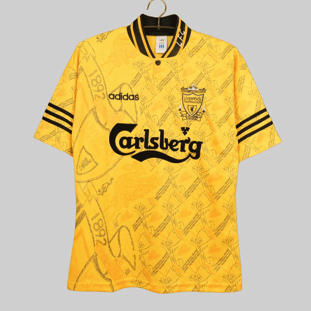 Liverpool 1994-1996 Retro Jersey – Men Yellow