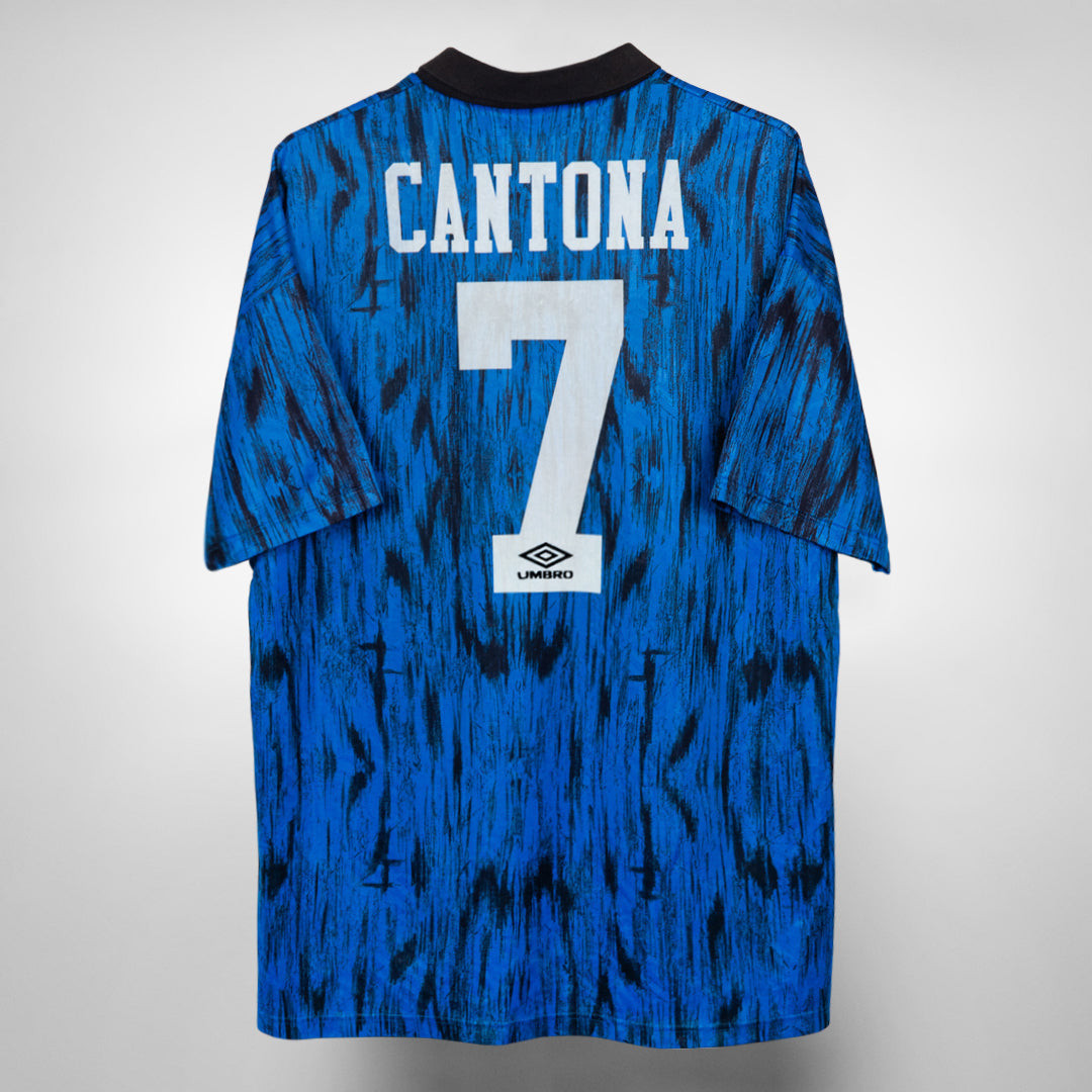 Eric Cantona 7 Manchester United 1992-1993 Away Retro Jersey – Men