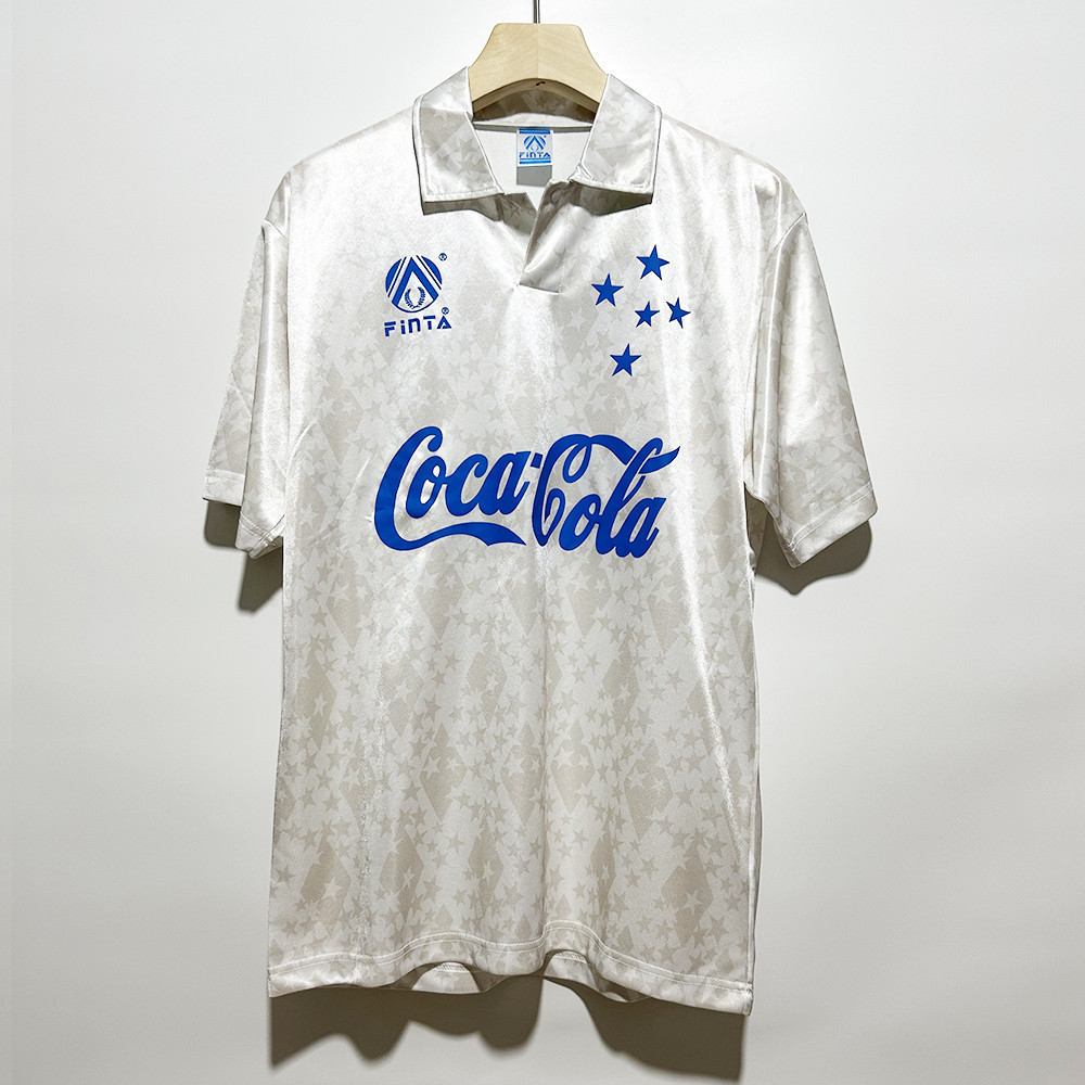 Cruzeiro Esporte Clube 1993-94 Away Retro Jersey – Men White