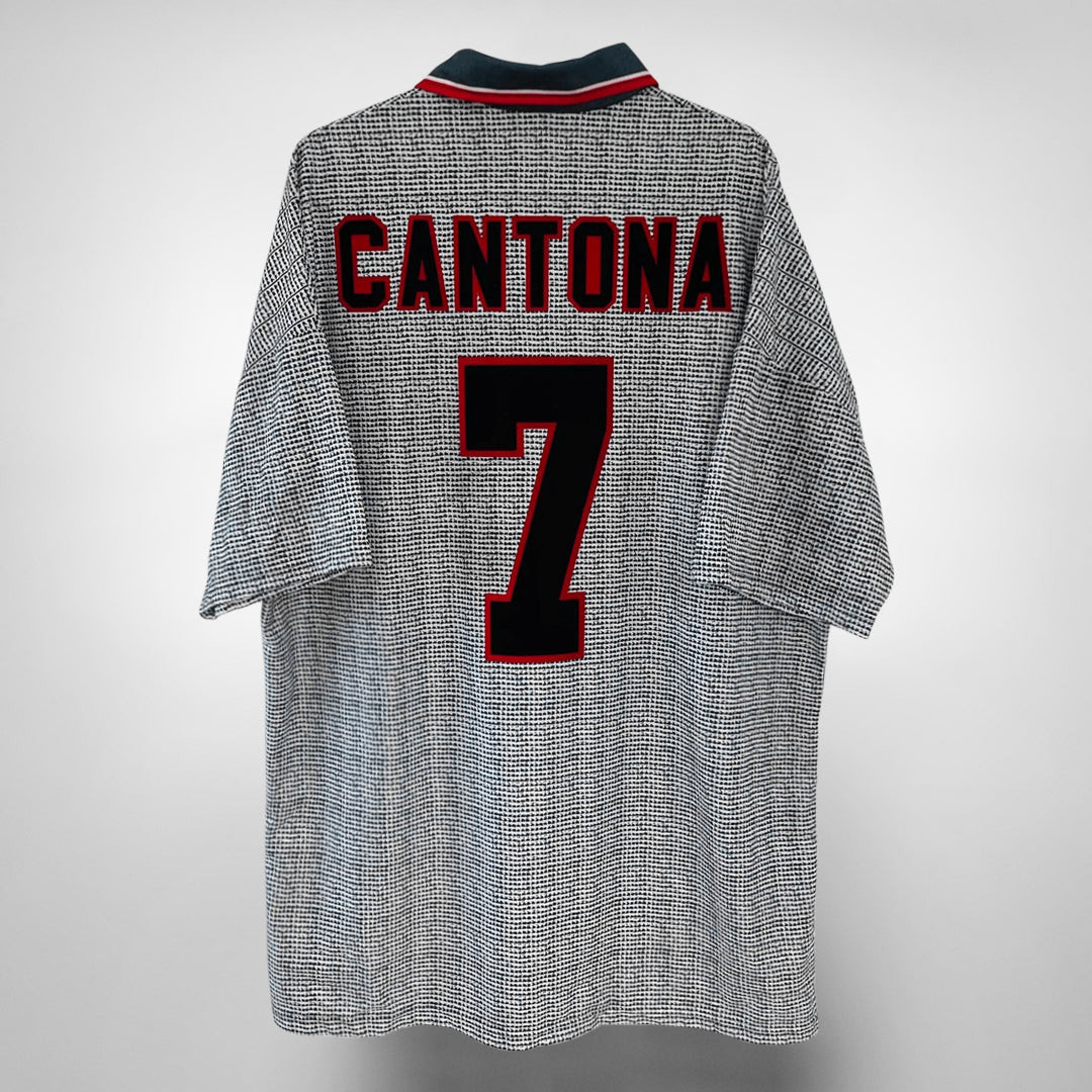 Eric Cantona 7 Manchester United 1995-1996 Away Retro Jersey – Men