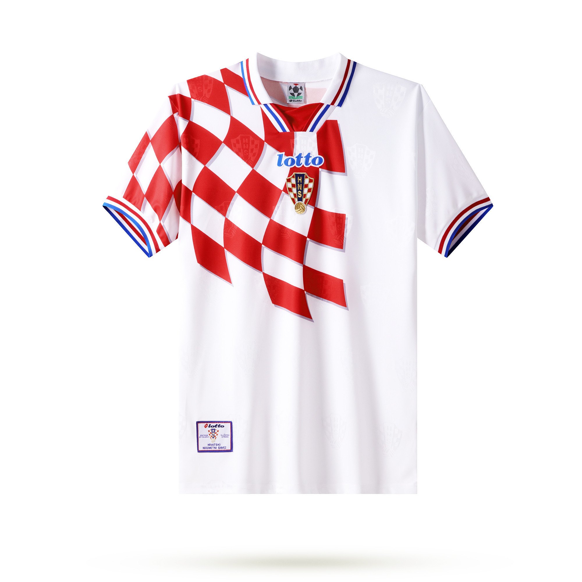 Croatia 1998 Home Men Retro Jersey – White