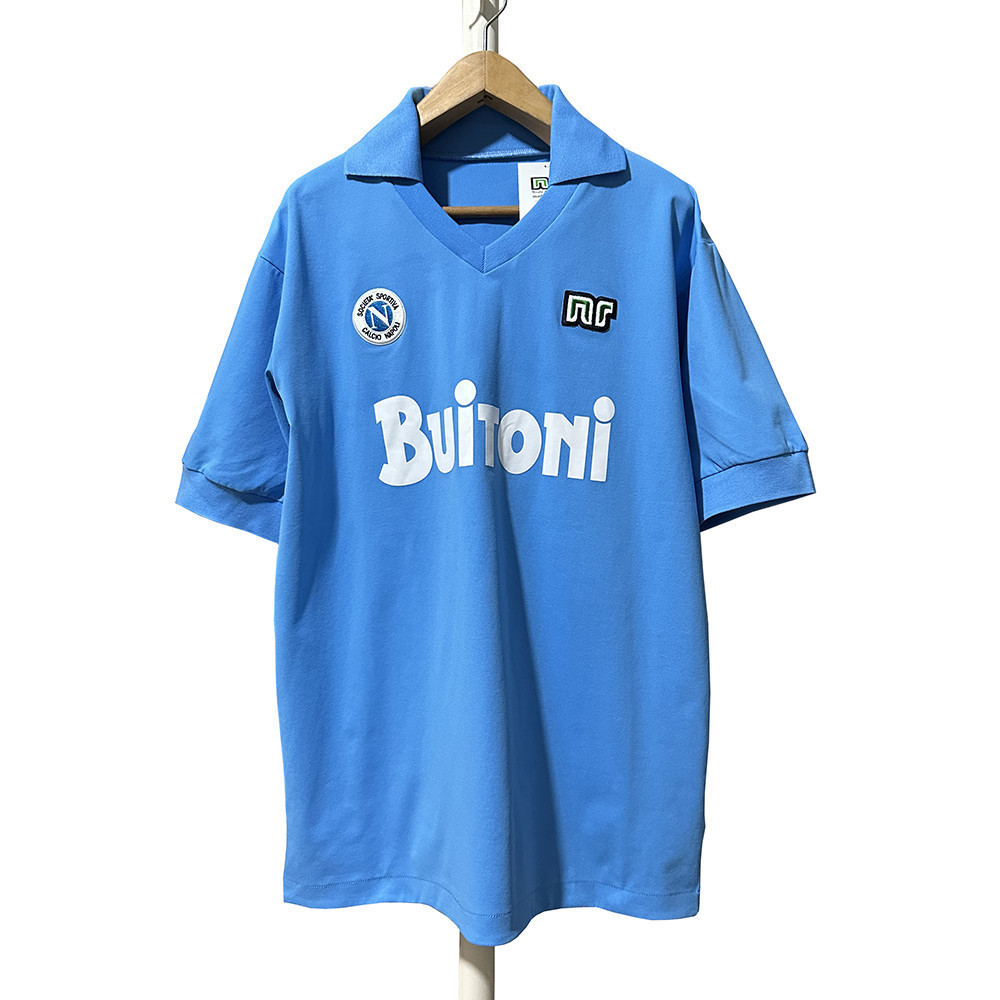 Napoli 1986-87 Home Men Retro Jersey – Blue