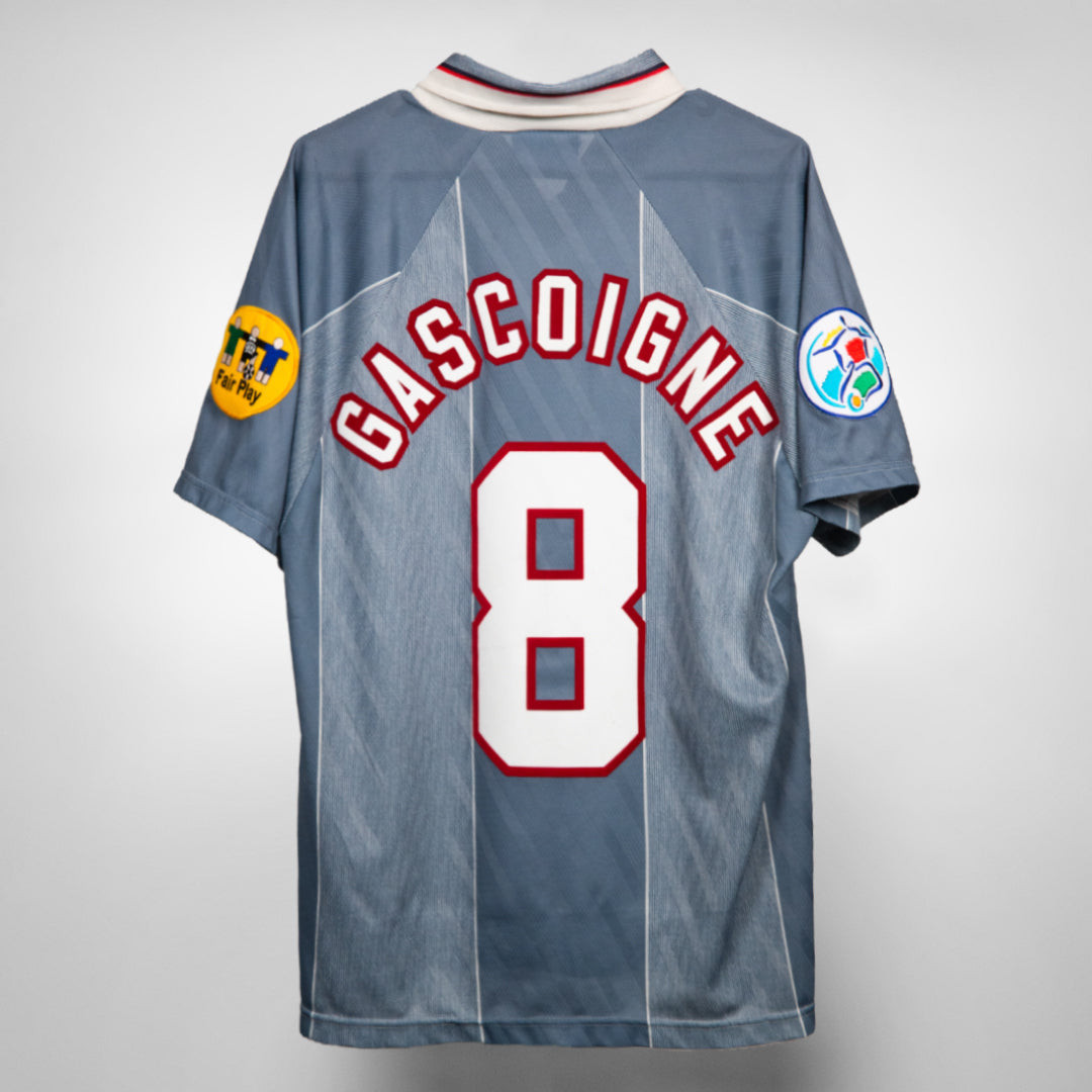 Paul Gascoigne 8 England 1996-1997 Away Retro Jersey – Men