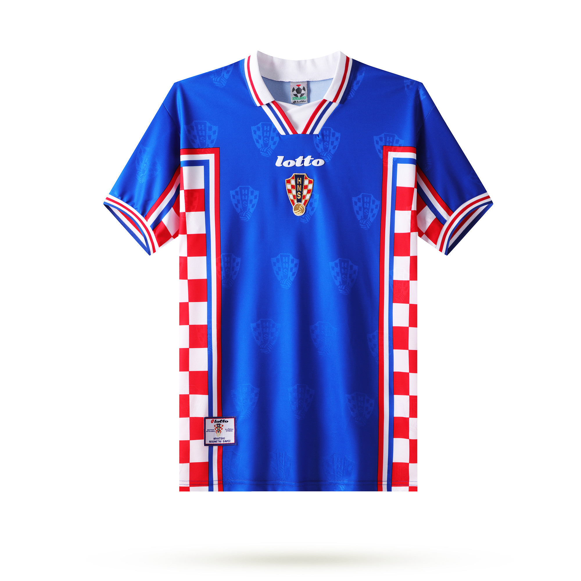 Croatia 1998 Away Men Retro Jersey – Blue