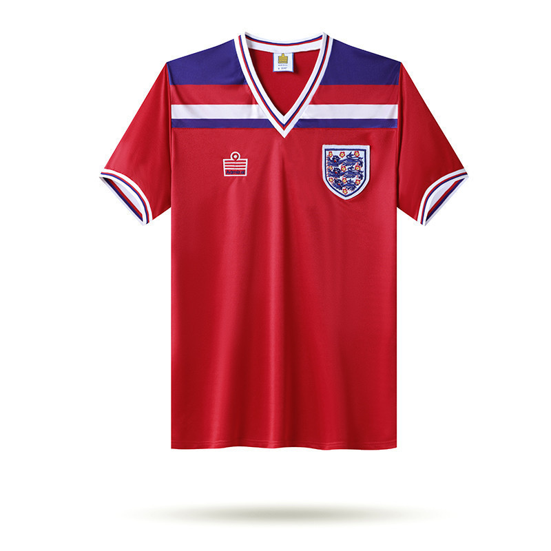 England 1982 Away Men Retro Jersey – Red