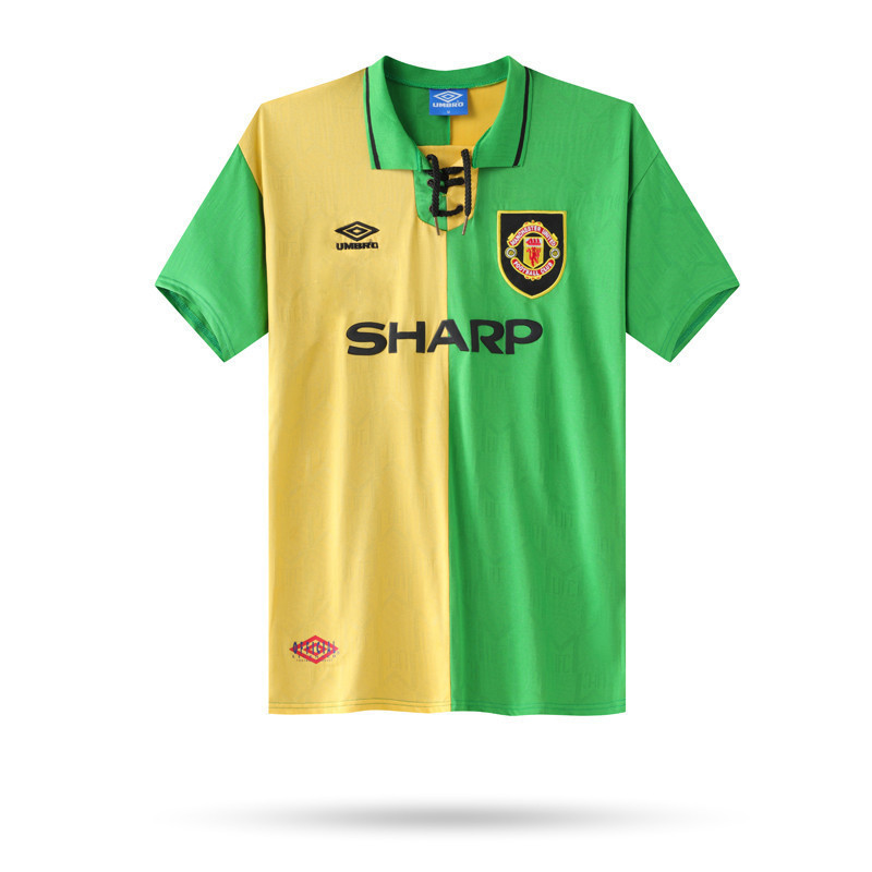 Manchester United 1992-94 Third Men Retro Jersey – Yellow Green