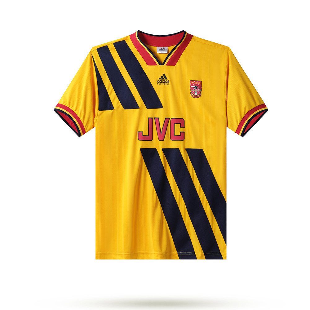 Arsenal 1993-94 Away Men Retro Jersey – Yellow