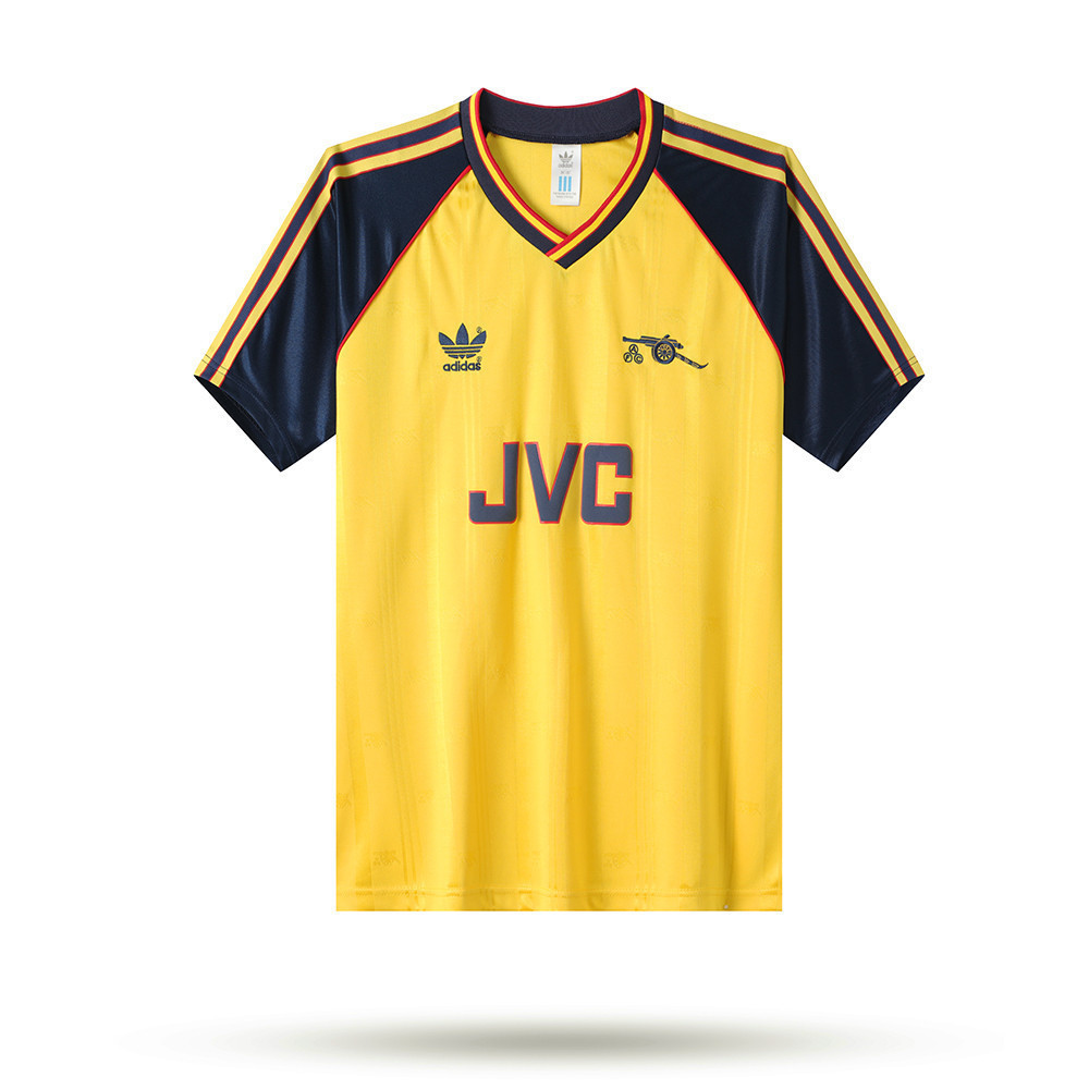 Arsenal 1988-91 Away Men Retro Jersey – Yellow