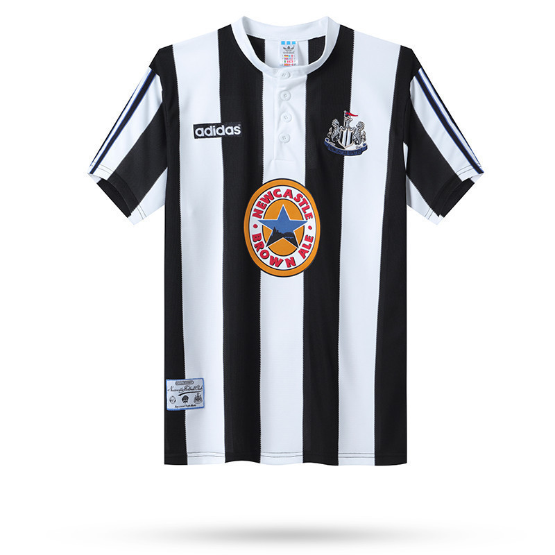 Newcastle United 1995-97 Home Men Retro Jersey – Black White