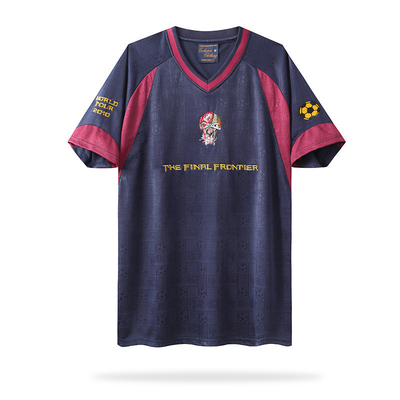 Iron Maiden 2010 Home Men Retro Jersey – Navy
