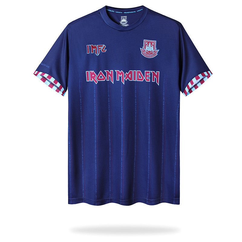 Iron Maiden x West Ham Men Retro Jersey – Navy