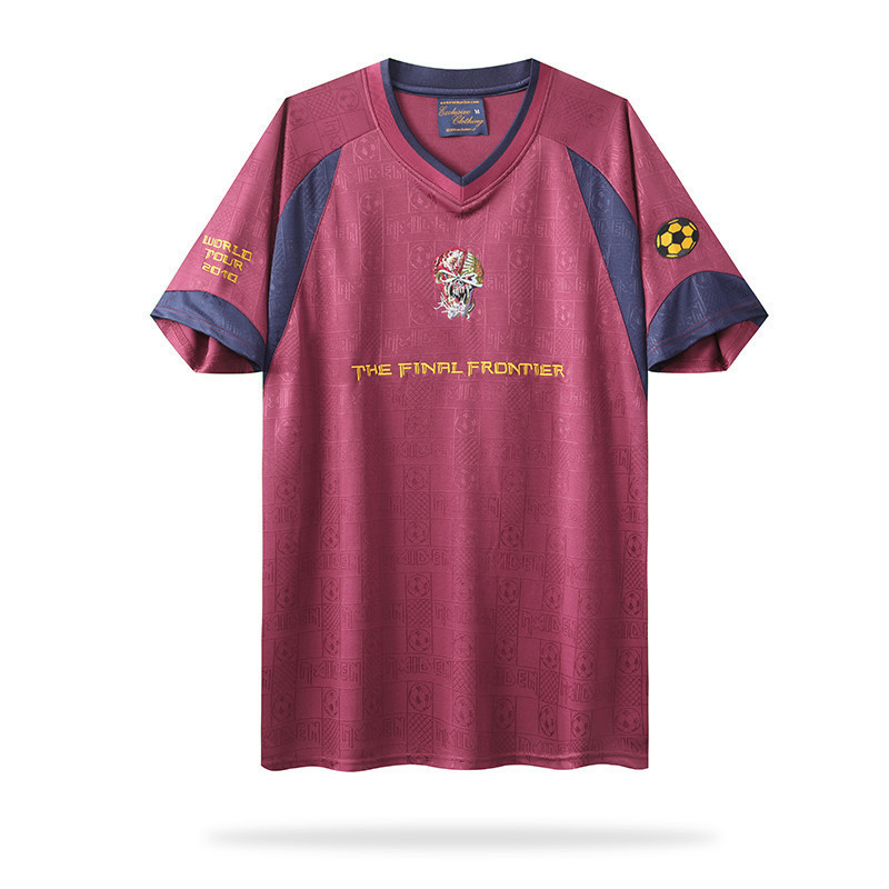 Iron Maiden 2010 Away Men Retro Jersey – Cardinal