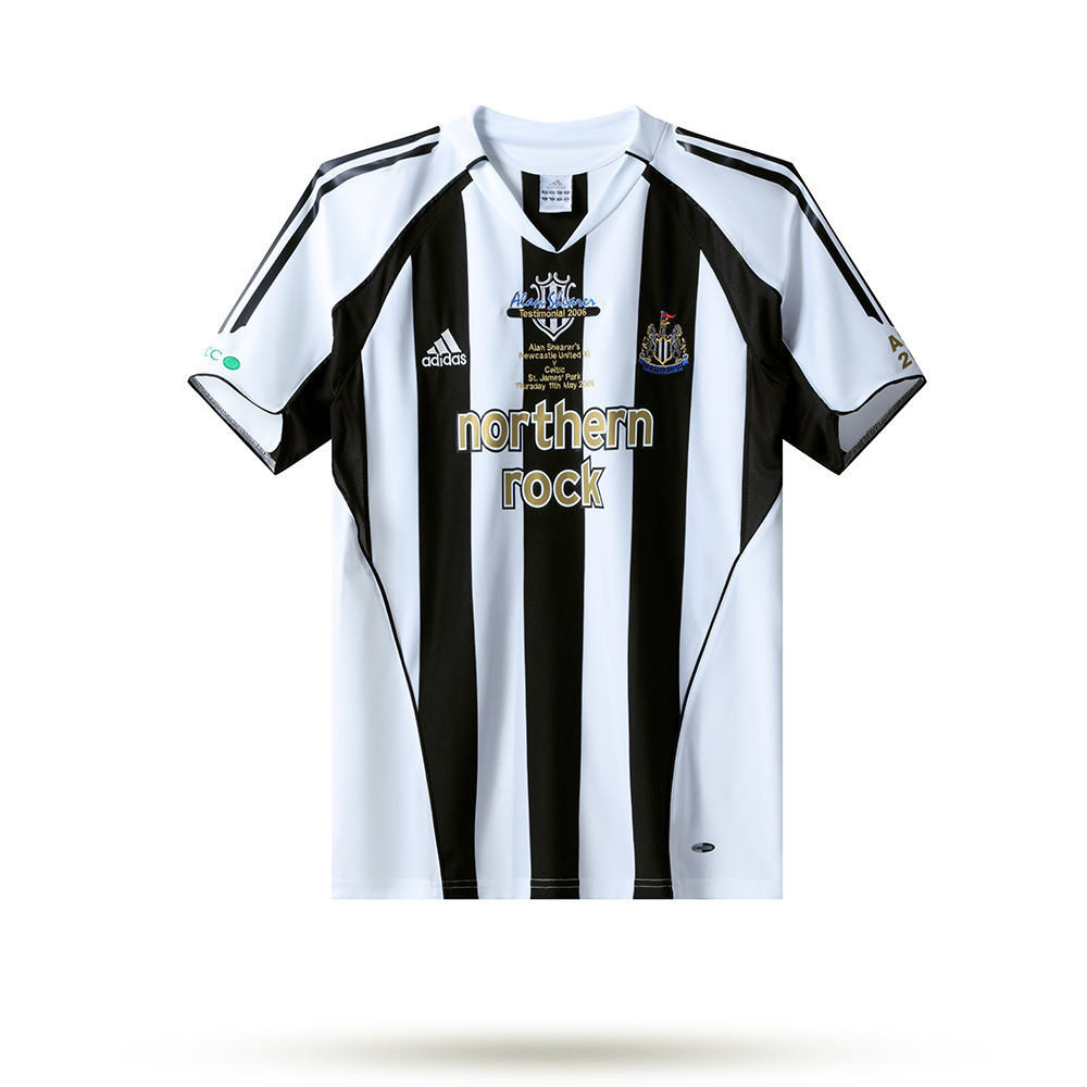 Newcastle United 2006 SHEARER Testimonial Men Retro Jersey – Black White