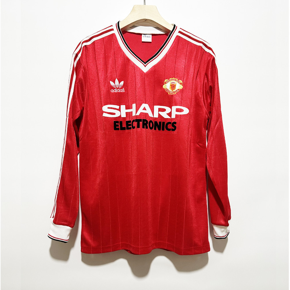 Manchester United 1982-83 Home Men Retro Jersey – Long Sleeve, Red