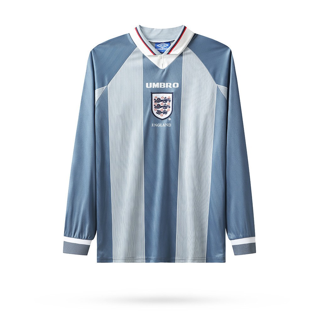 England 1996 Away Men Retro Jersey – Long Sleeve