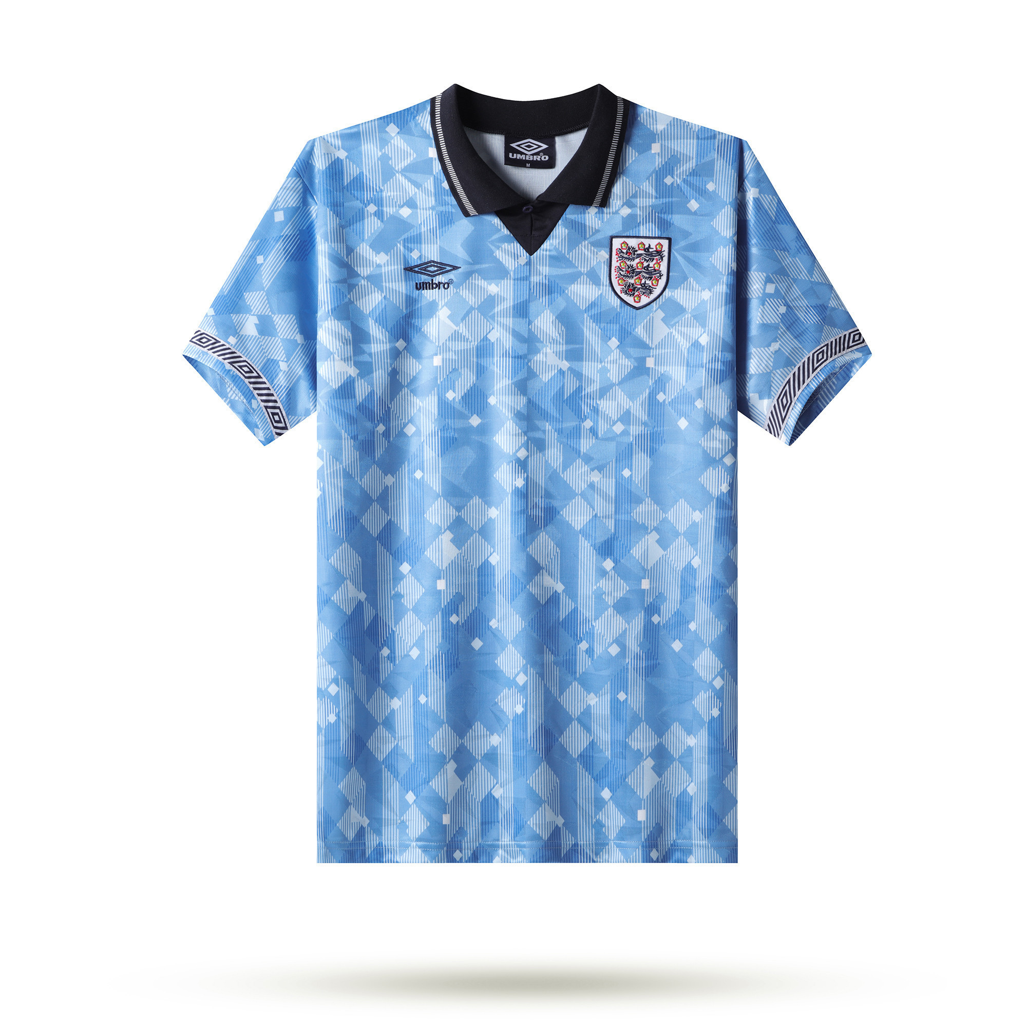 England 1990 Third Men Retro Jersey – Blue