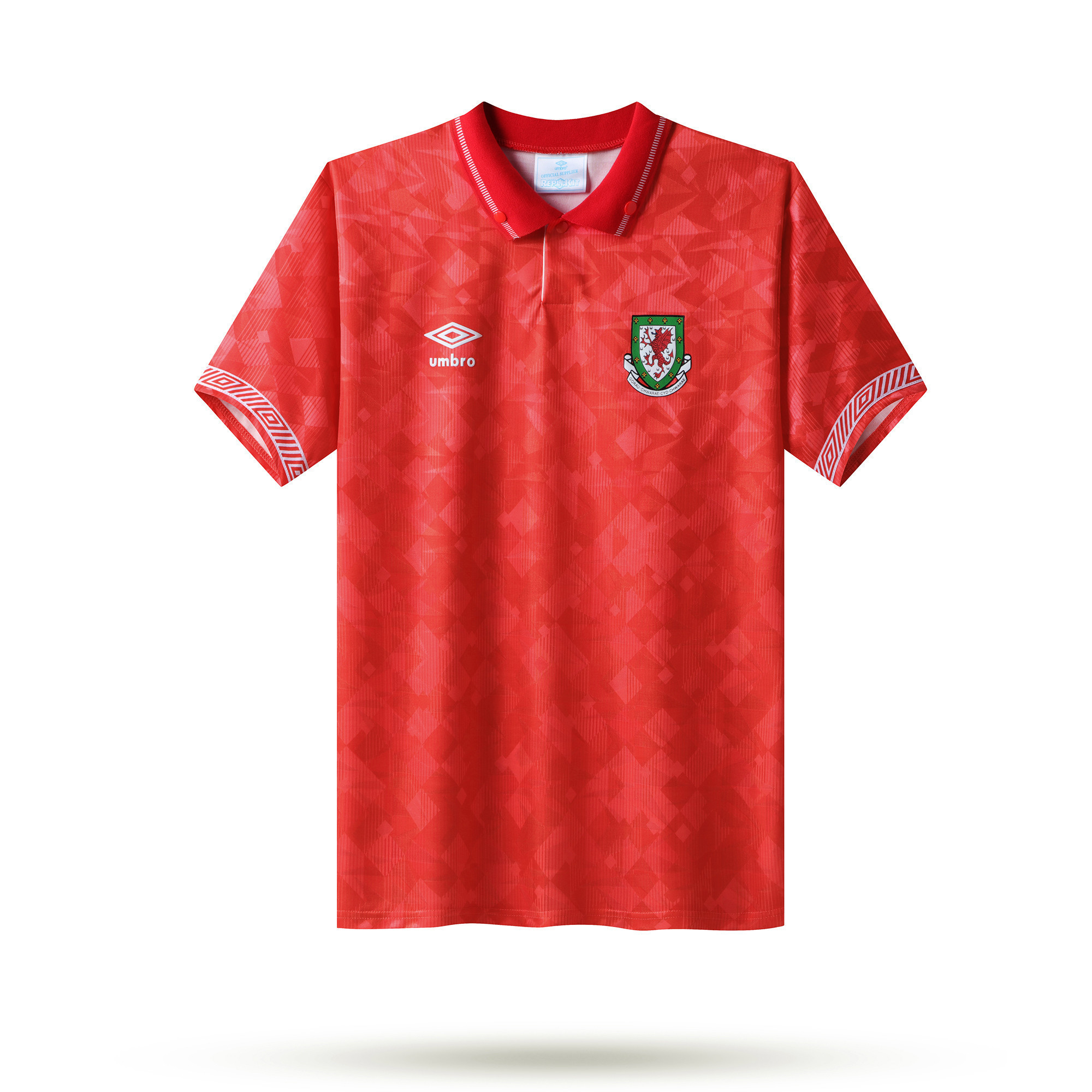Wales 1990-92 Men Home Retro Jersey – Red