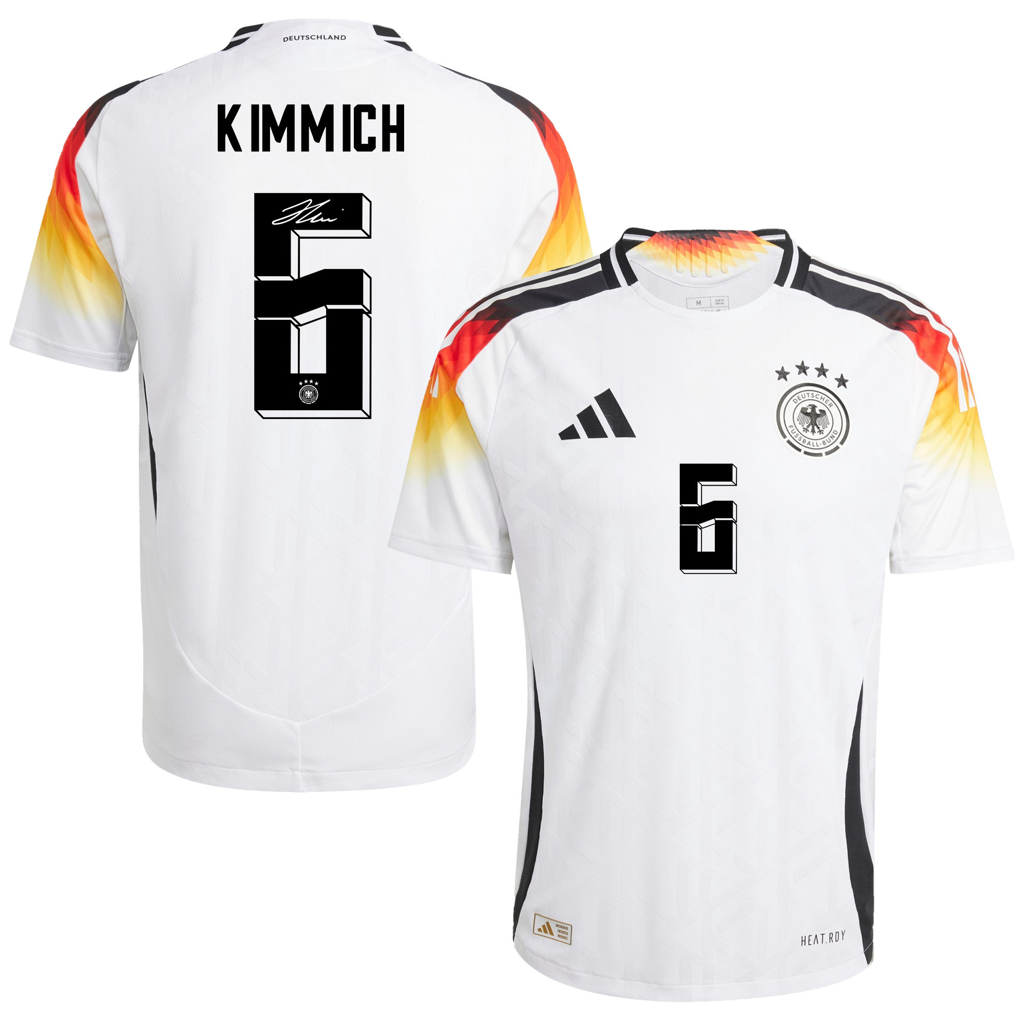 Joshua Kimmich 6 Signed Germany National Team 2024/25 Home Jersey Autographed – Men