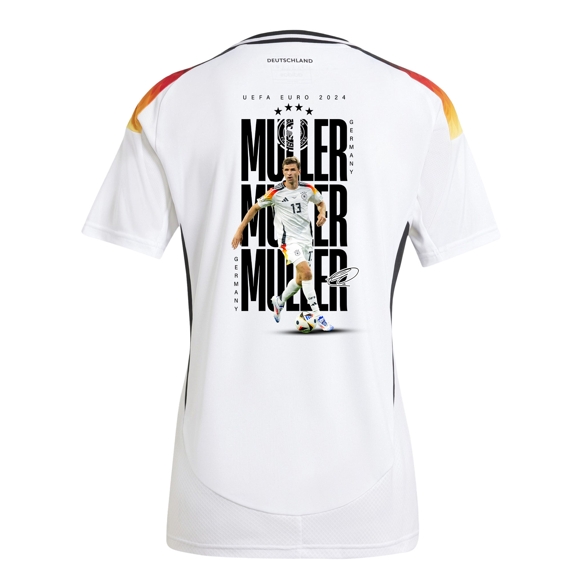 Thomas Mller 13 Germany 2024/25 Jersey Player's Moment – UEFA Foundation Patch, Women
