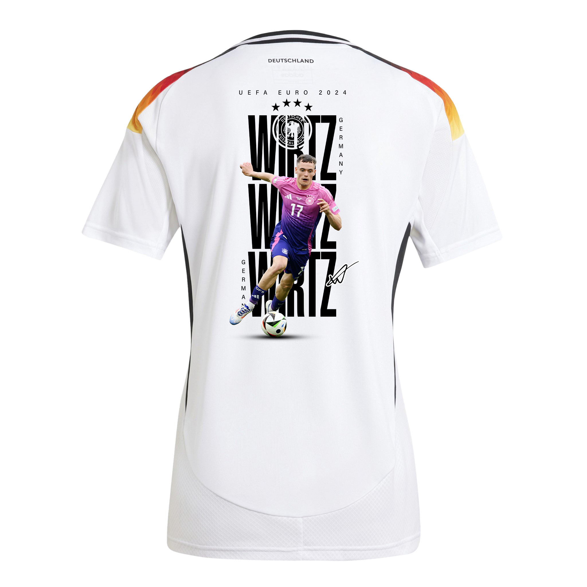 Florian Wirtz 17 Germany 2024/25 Jersey Player's Moment – UEFA Foundation Patch, Women