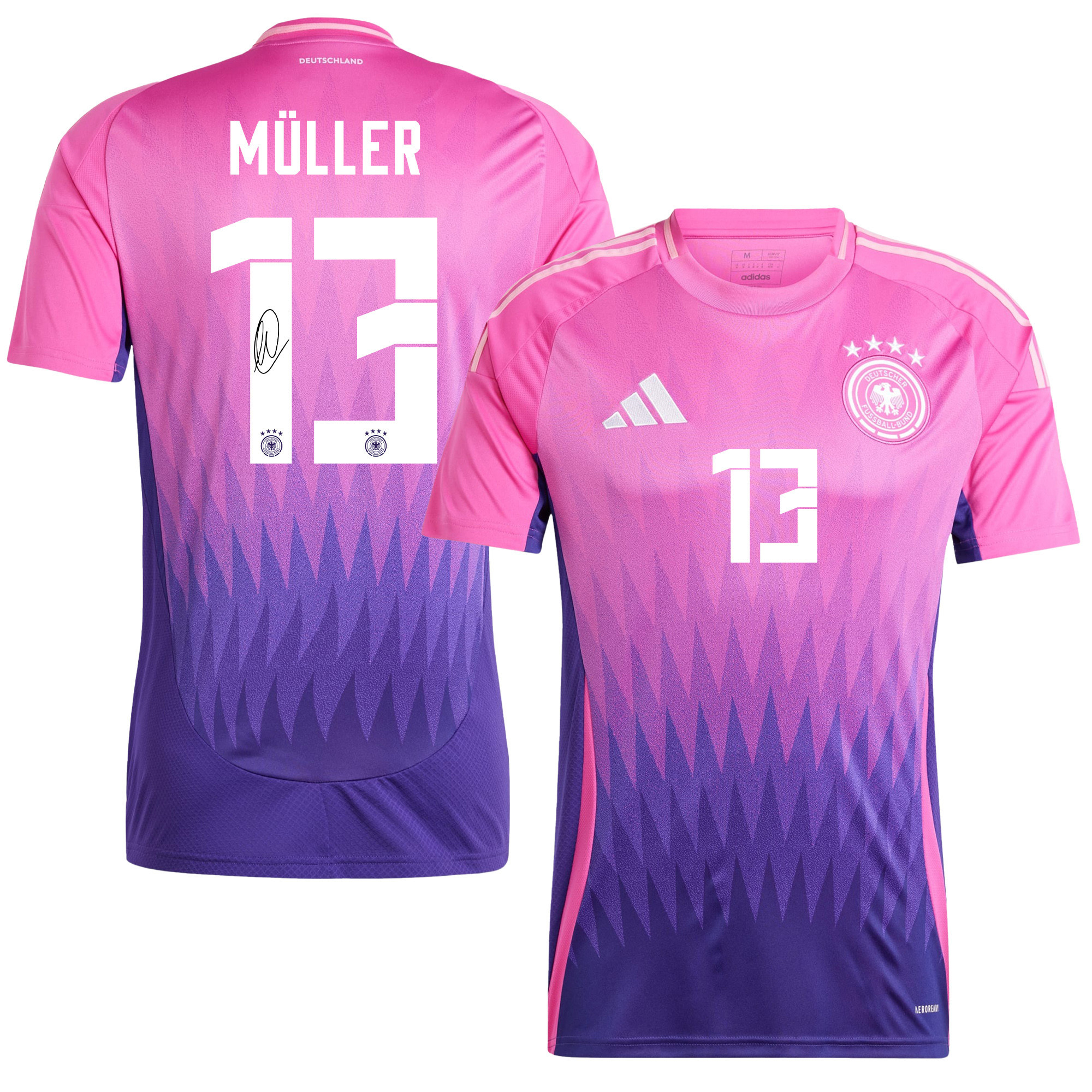 Thomas Mller 13 Signed Germany National Team 2024/25 Away Jersey Autographed – Men