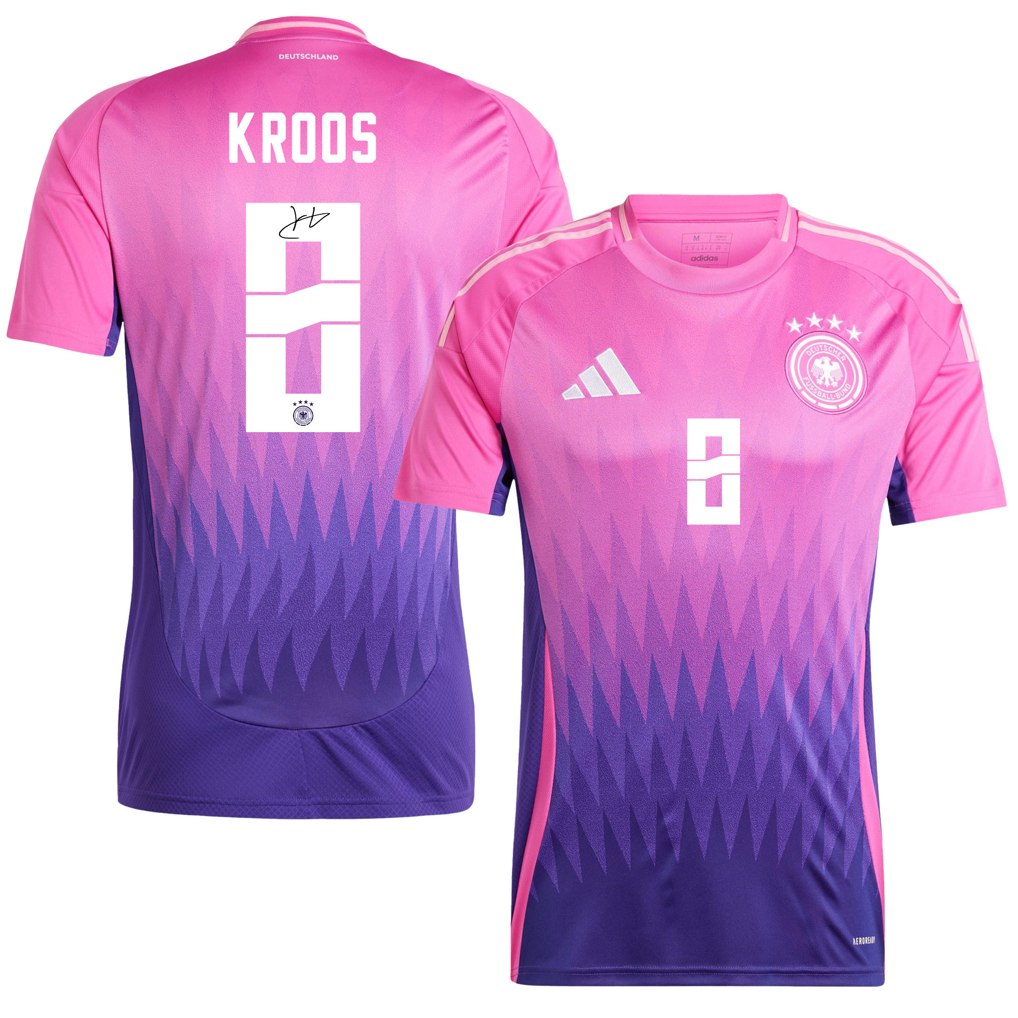 Toni Kroos 8 Signed Germany National Team 2024/25 Away Jersey Autographed – Men