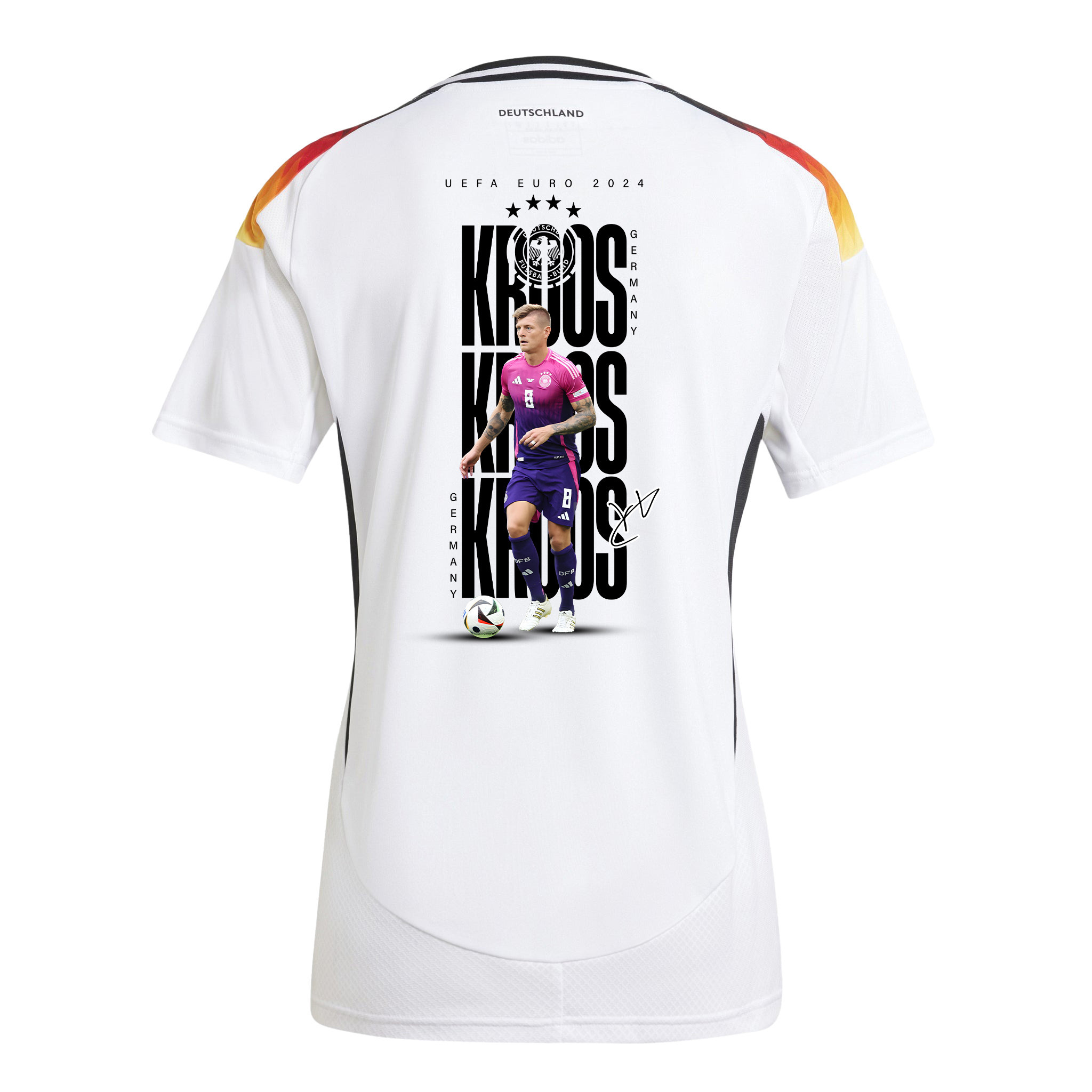 Toni Kroos 8 Germany 2024/25 Jersey Player's Moment – UEFA Foundation Patch, Women