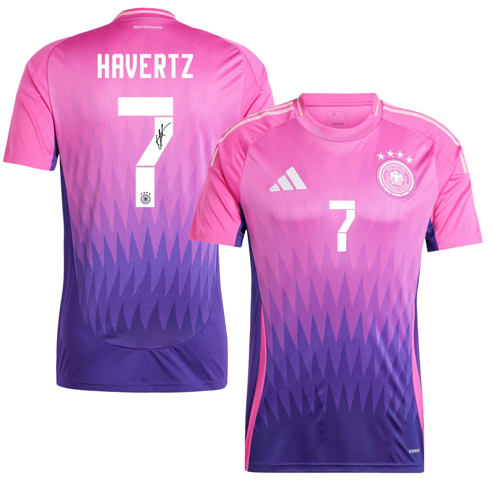 Kai Havertz 7 Signed Germany National Team 2024/25 Away Jersey Autographed – Men