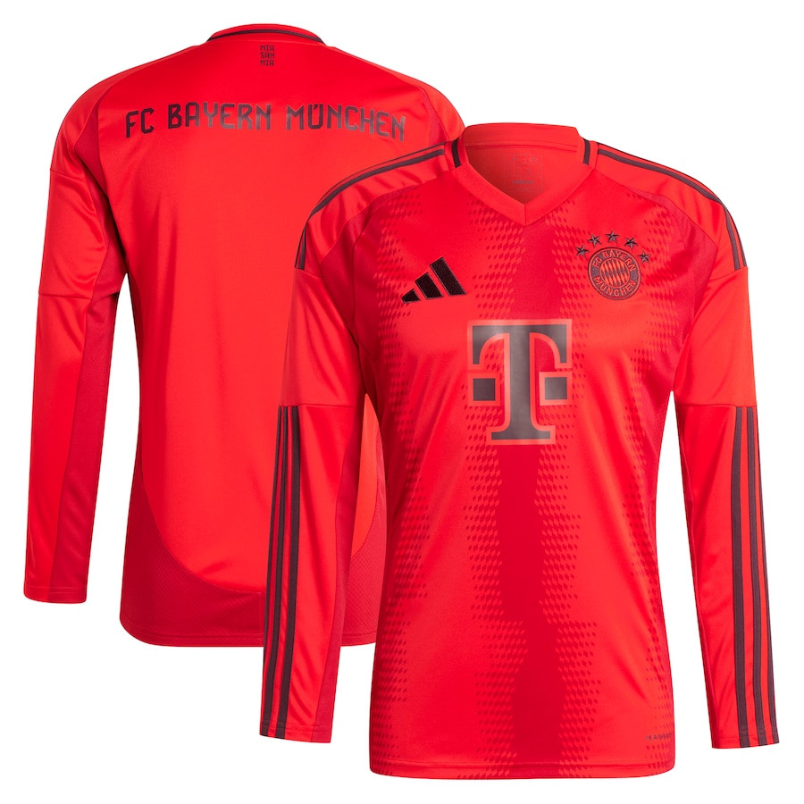 Bayern Munich 2024/25 Home Long Sleeve Men Jersey – Red