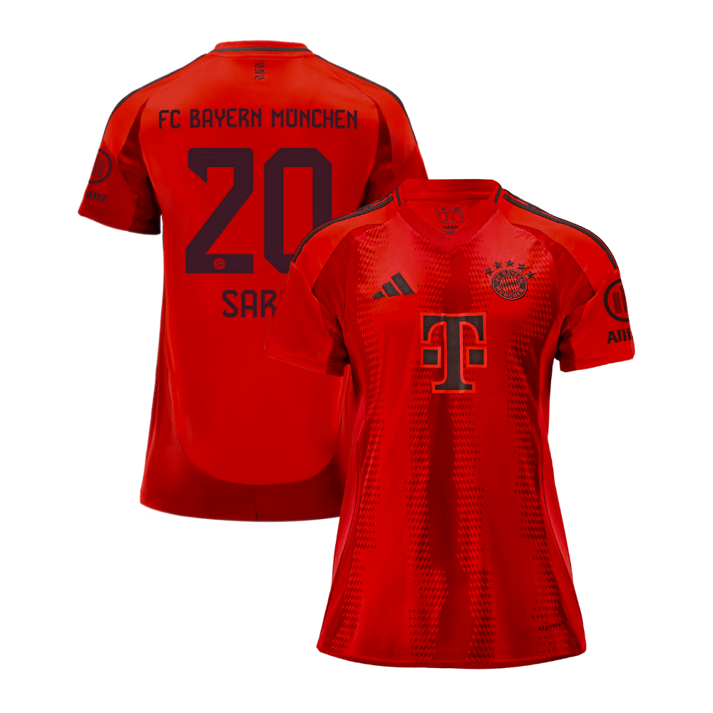 Bouna Sarr 20 Bayern Munich 2024/25 Home Women Jersey – Red
