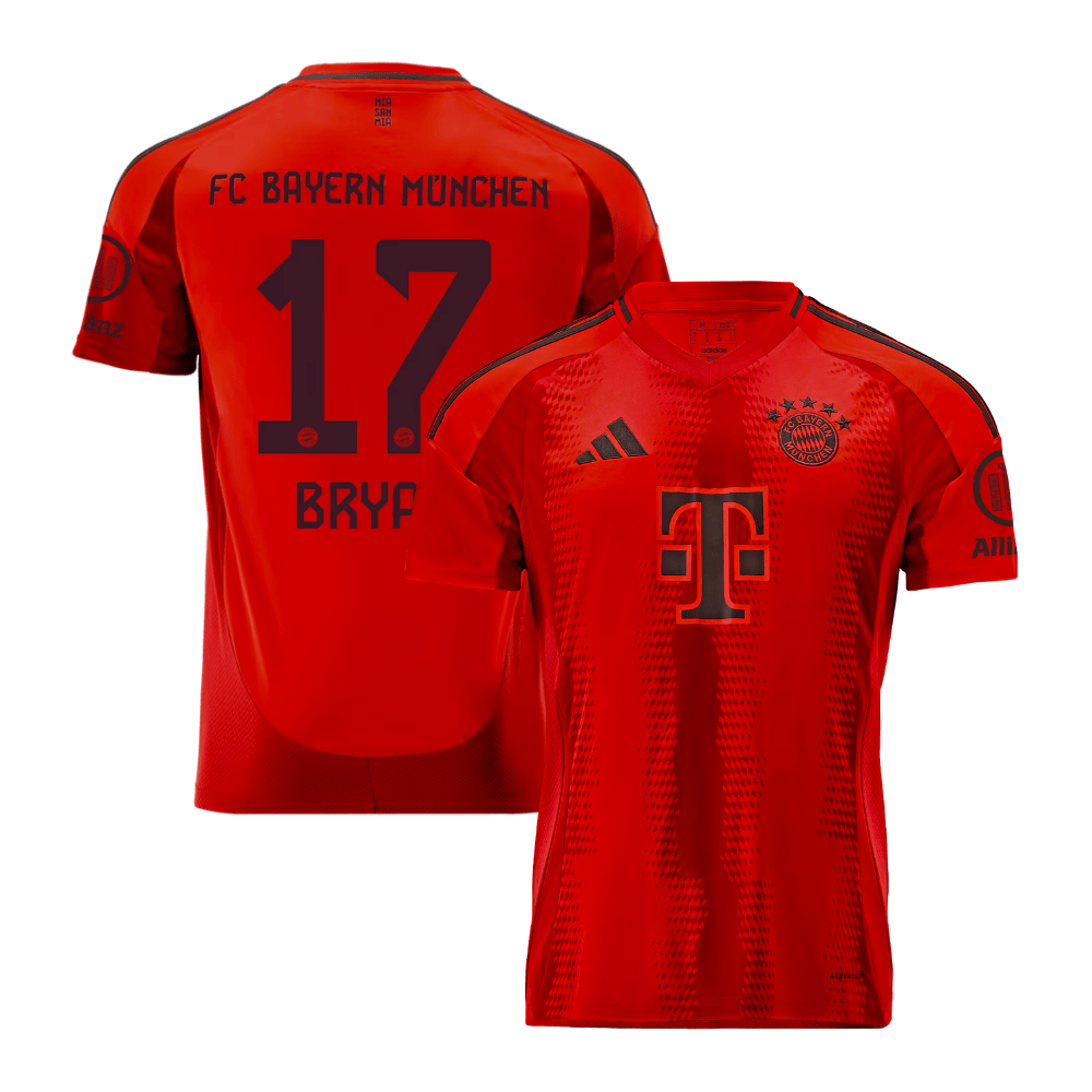 Bryan Zaragoza 17 Bayern Munich 2024/25 Home Men Jersey – Red