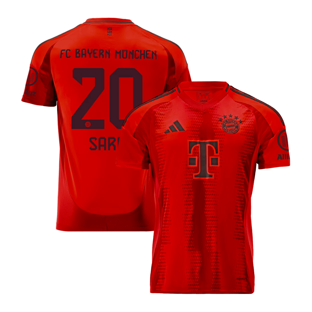 Bouna Sarr 20 Bayern Munich 2024/25 Home Men Jersey – Red