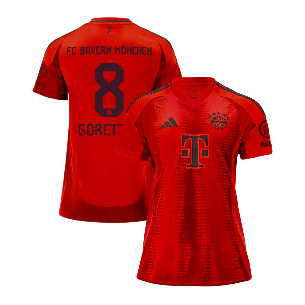 Leon Goretzka 8 Bayern Munich 2024/25 Home Women Jersey – Red