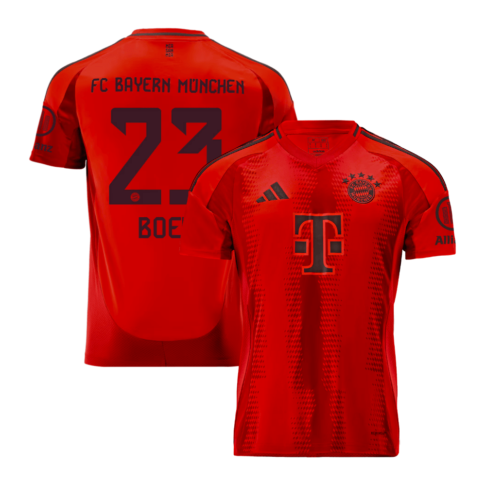 Sacha Boey 23 Bayern Munich 2024/25 Home Men Jersey – Red