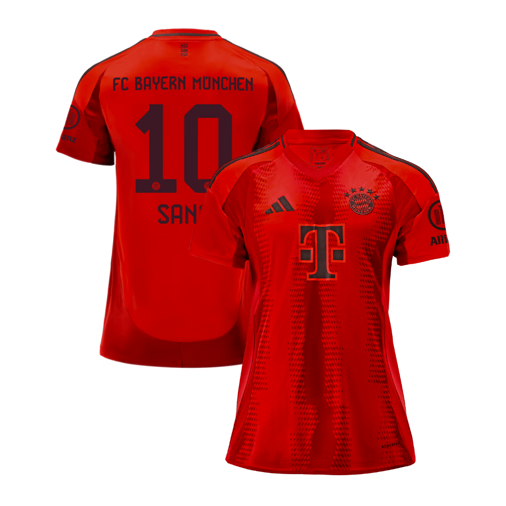 Leroy San 10 Bayern Munich 2024/25 Home Women Jersey – Red