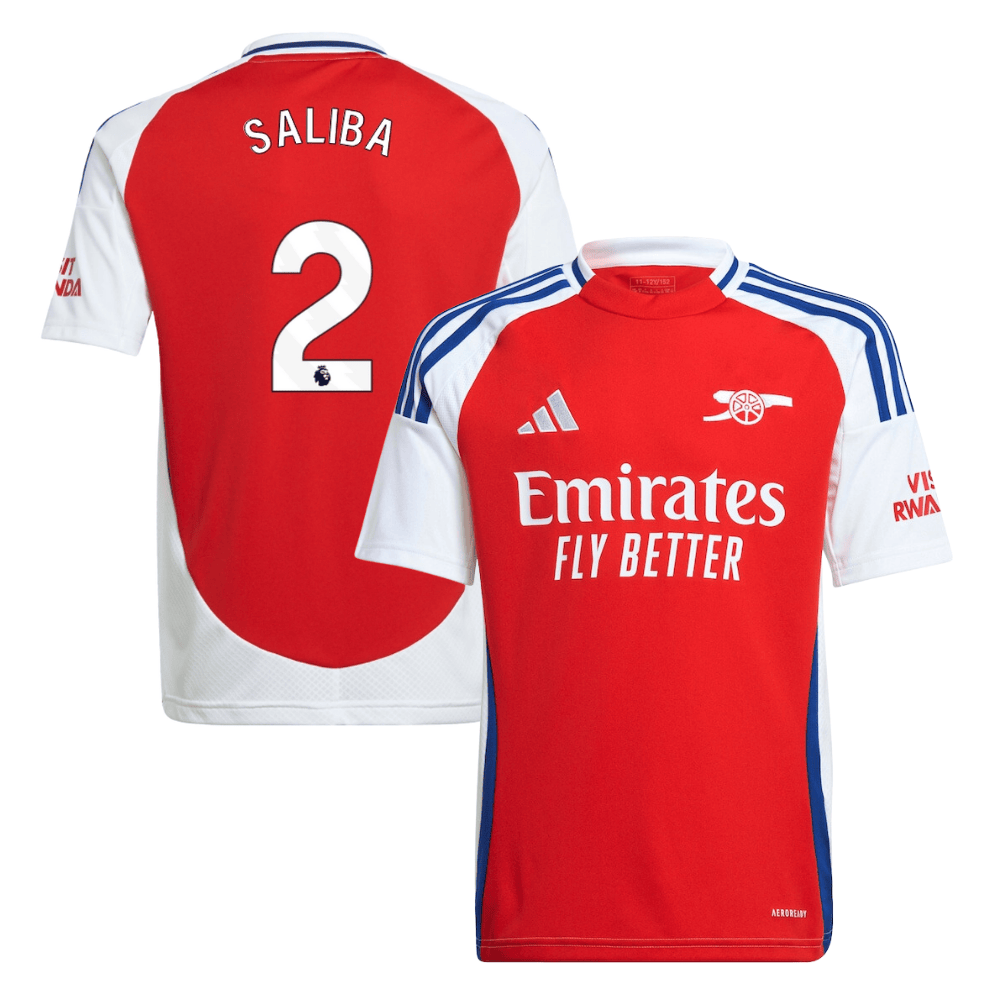 William Saliba 2 Arsenal 2024/25 Home YOUTH Jersey – Red