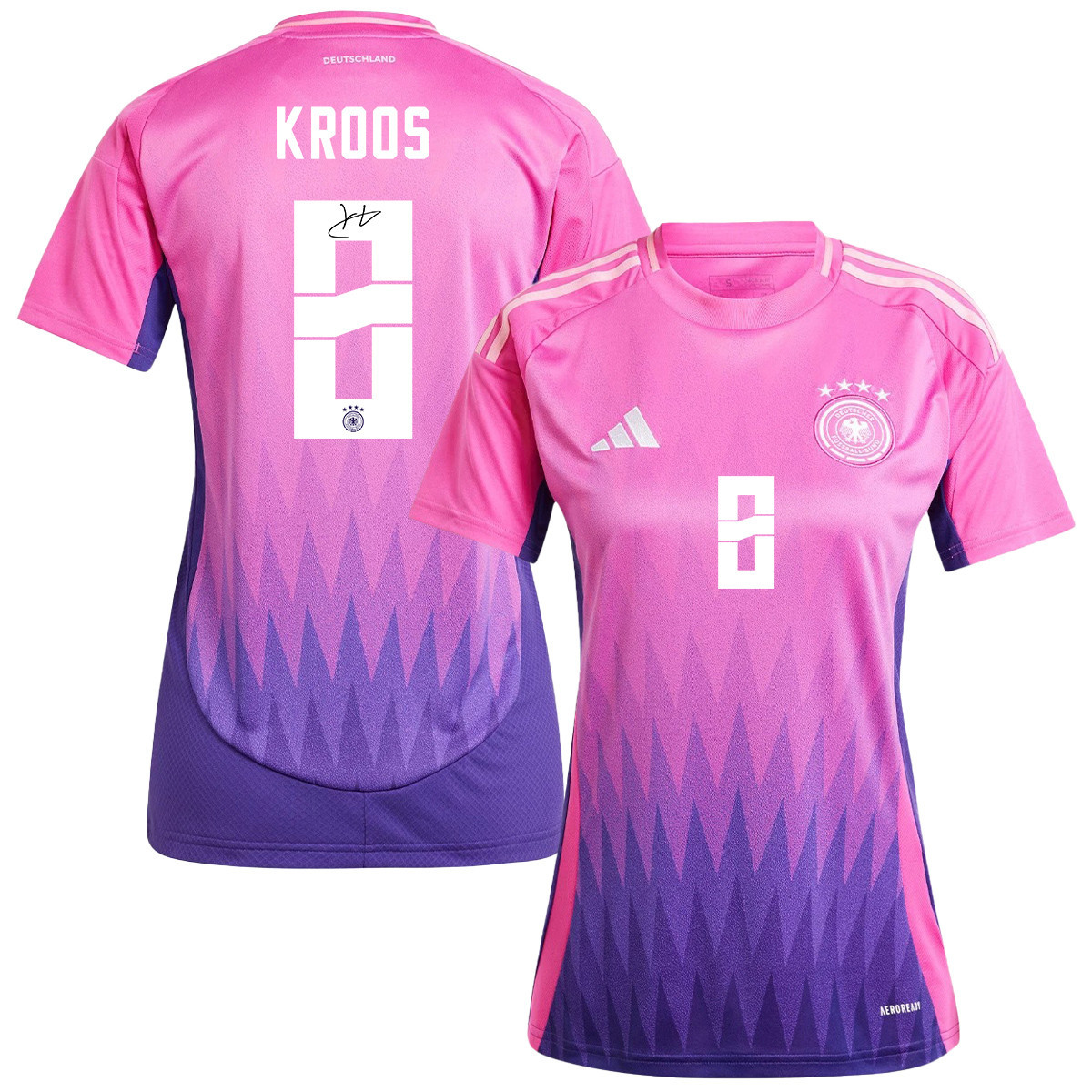Toni Kroos 8 Signed Germany National Team 2024/25 Away Jersey Autographed – Women