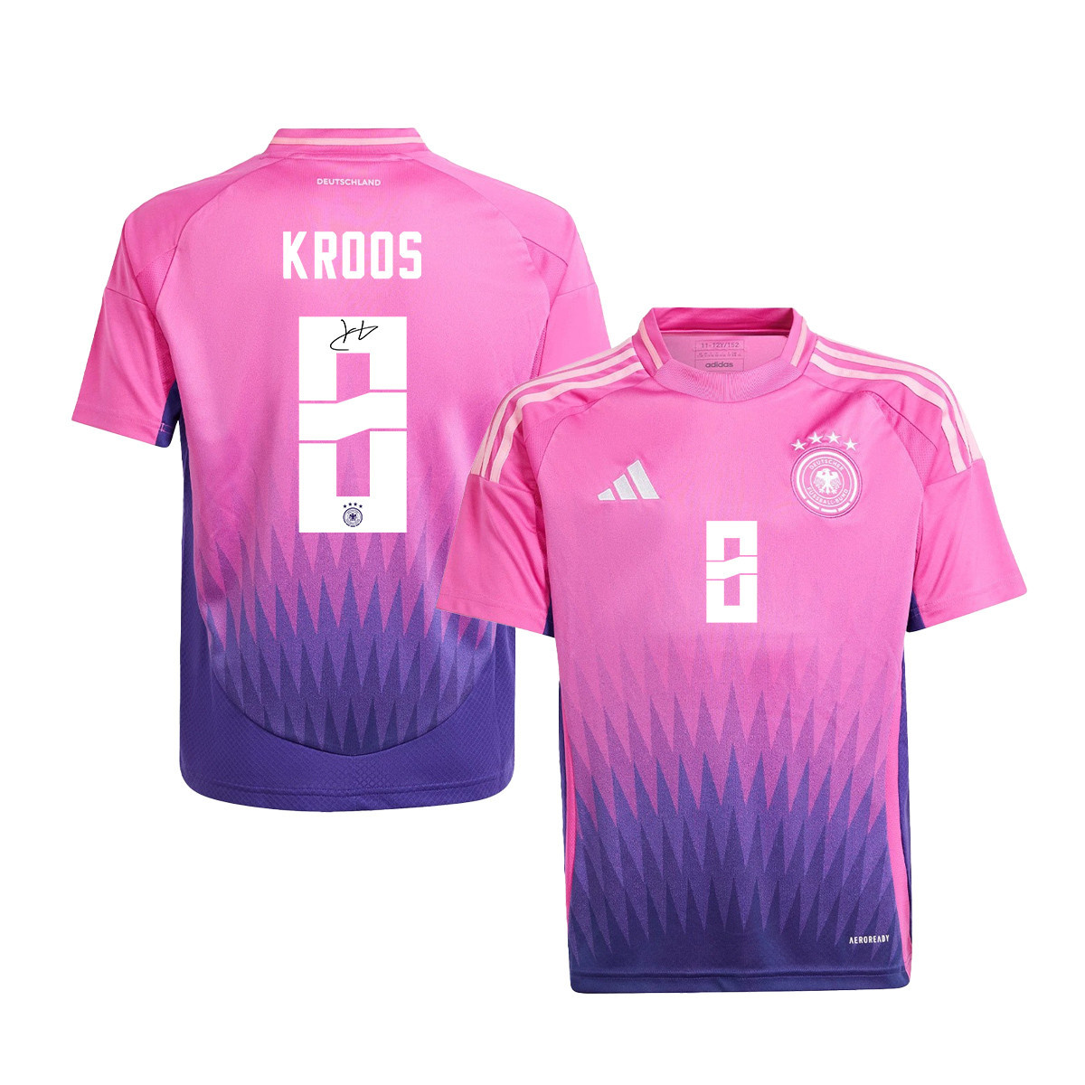Toni Kroos 8 Signed Germany National Team 2024/25 YOUTH Jersey Autographed – Away