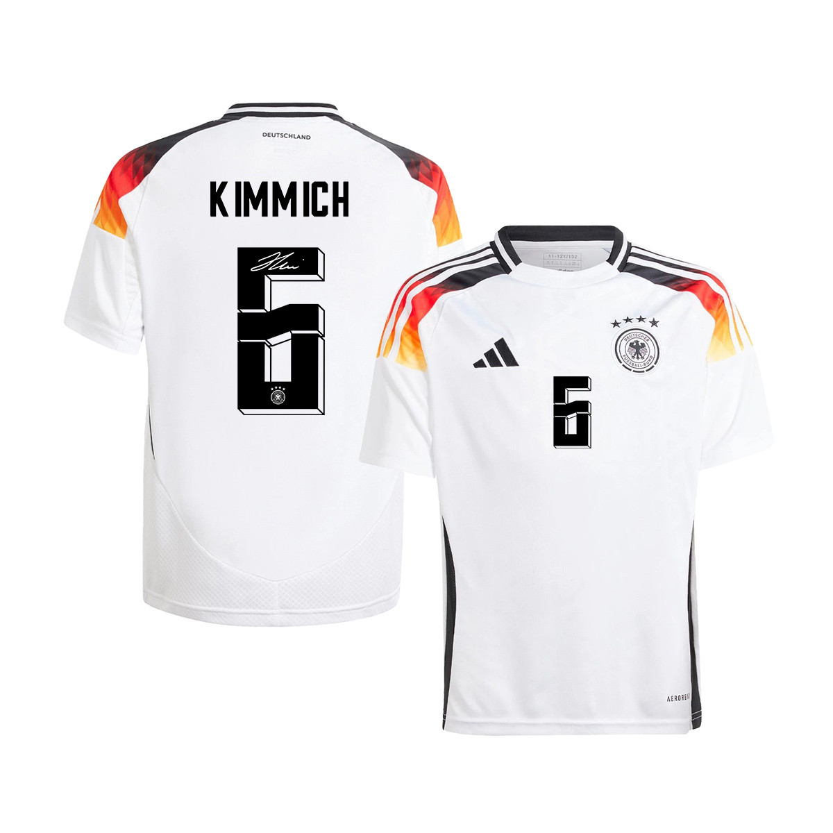 Joshua Kimmich 6 Signed Germany National Team 2024/25 YOUTH Jersey Autographed – Home