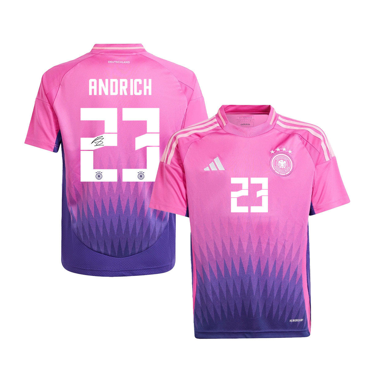 Robert Andrich 23 Signed Germany National Team 2024/25 YOUTH Jersey Autographed – Away