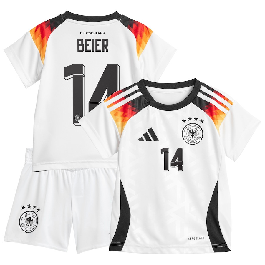 Maximilian Beier 14 Germany National Team 2024 Home YOUTH Kit Jersey – White