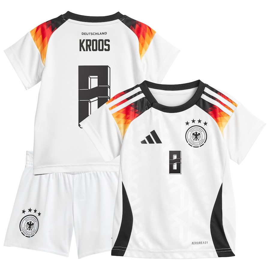 Toni Kroos 8 Germany National Team 2024 Home YOUTH Kit Jersey – White